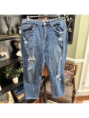 Almost Famous Distressed High-Rise Skinny Jeans – Junior Size 9
